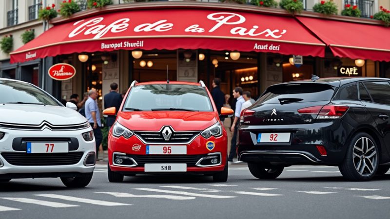 Signification des plaques d’immatriculation rouges en France