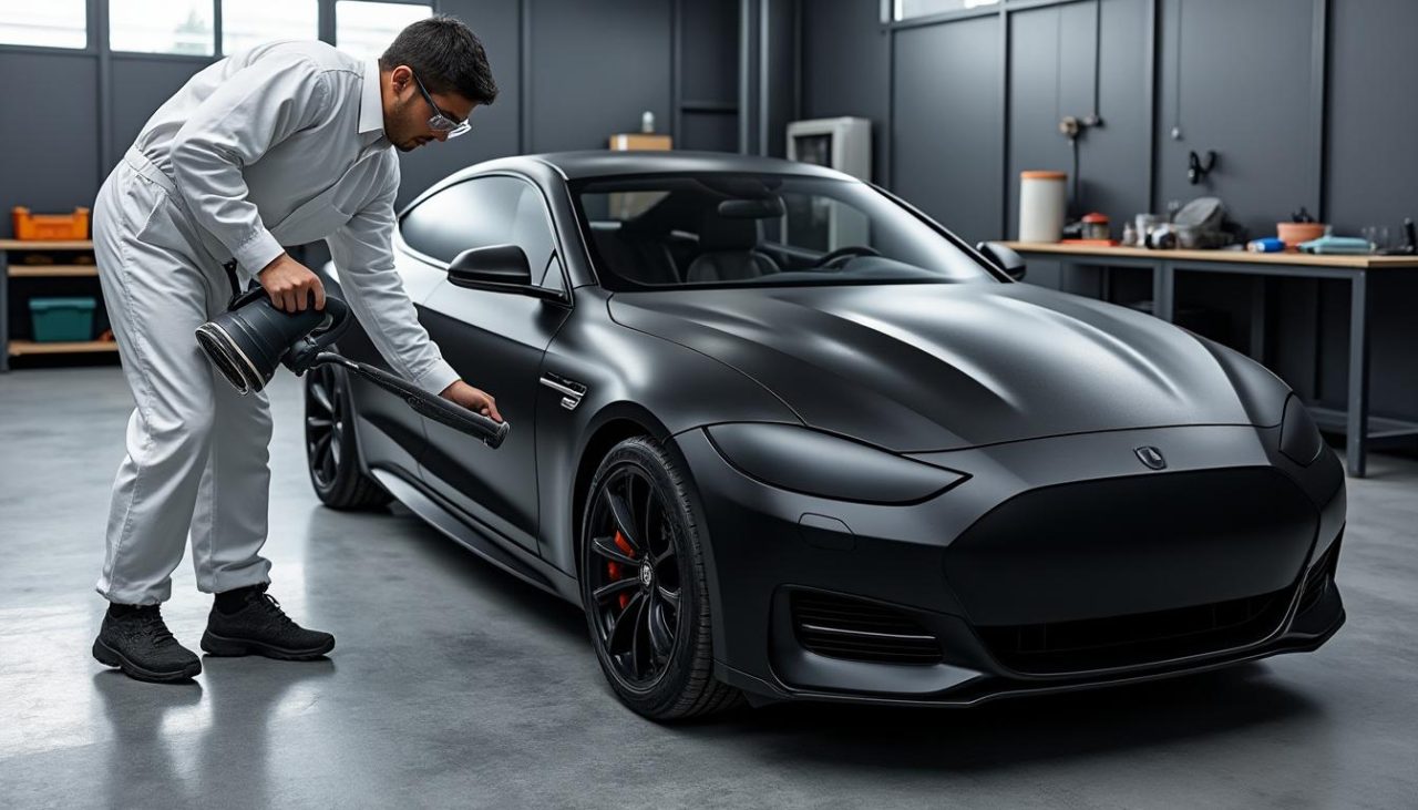 Peindre une voiture en noir mat : étapes essentielles pour un résultat professionnel
