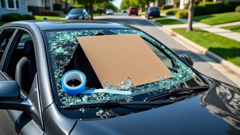 Que faire en cas de vitre de voiture cassée : solutions de réparation provisoire