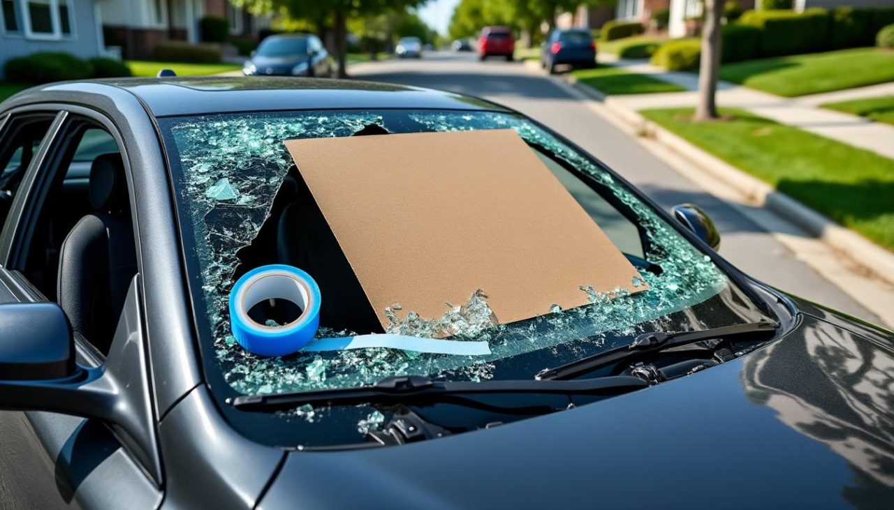 Que faire en cas de vitre de voiture cassée : solutions de réparation provisoire