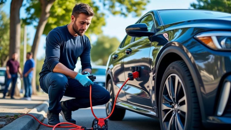 Comment redémarrer une voiture automatique à la batterie déchargée ?