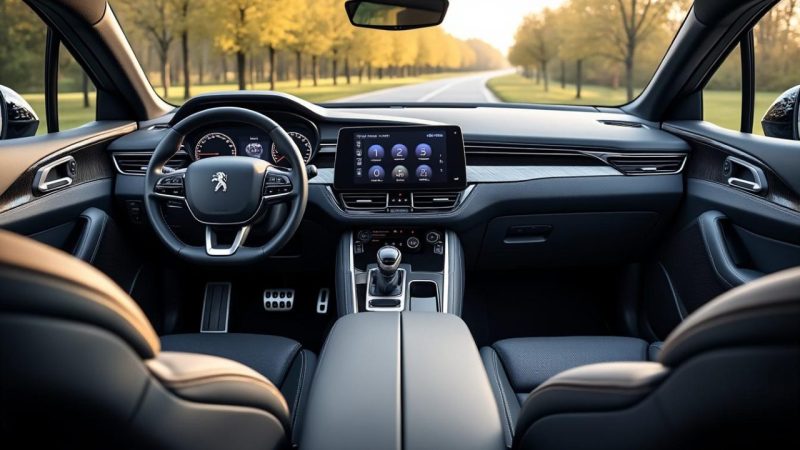 Peugeot 4008 intérieur : design et ergonomie au service du confort