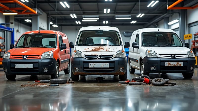 Les modèles de Peugeot Partner à éviter pour une meilleure fiabilité